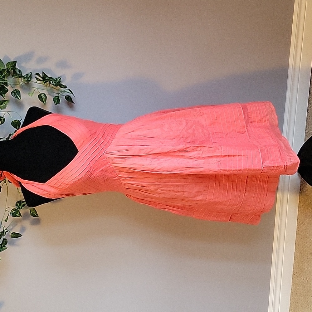 Cynthia Steffe Pintuck Tiered Halter Dress